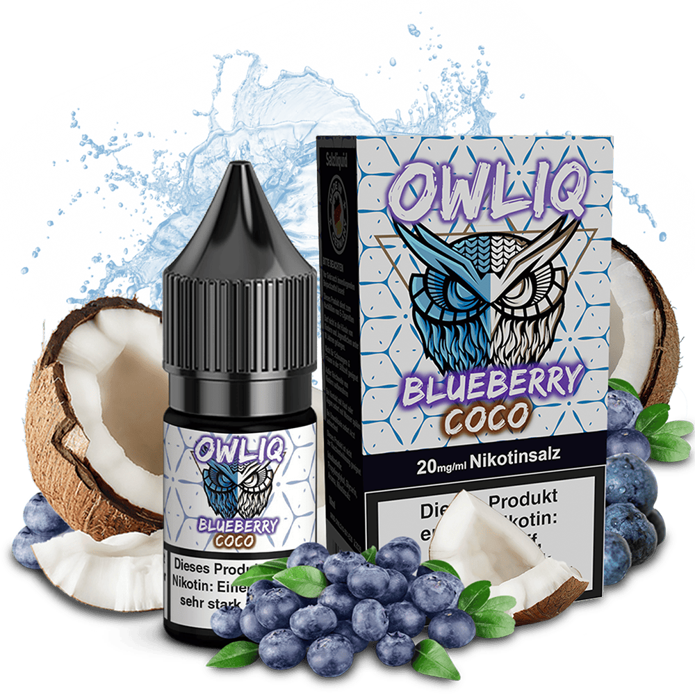 OWLIQ Nikotinsalz - Blueberry Coco - 10ml Liquid 20mg OWLIQ Nikotinsalz - Blueberry Coco - 10ml Liquid 20mg