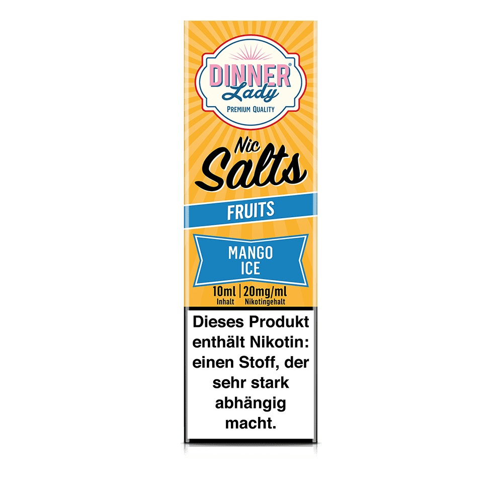 Dinner Lady Nikotinsalz - Mango Ice - 50/50 10ml Liquid 20mg