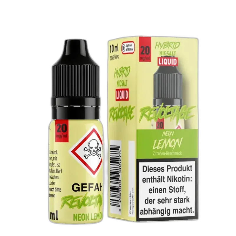 Revoltage Hybrid Nikotinsalz - Neon Lemon - Liquid 20mg 10ml Revoltage Hybrid Nikotinsalz - Neon Lemon - Liquid 20mg 10ml