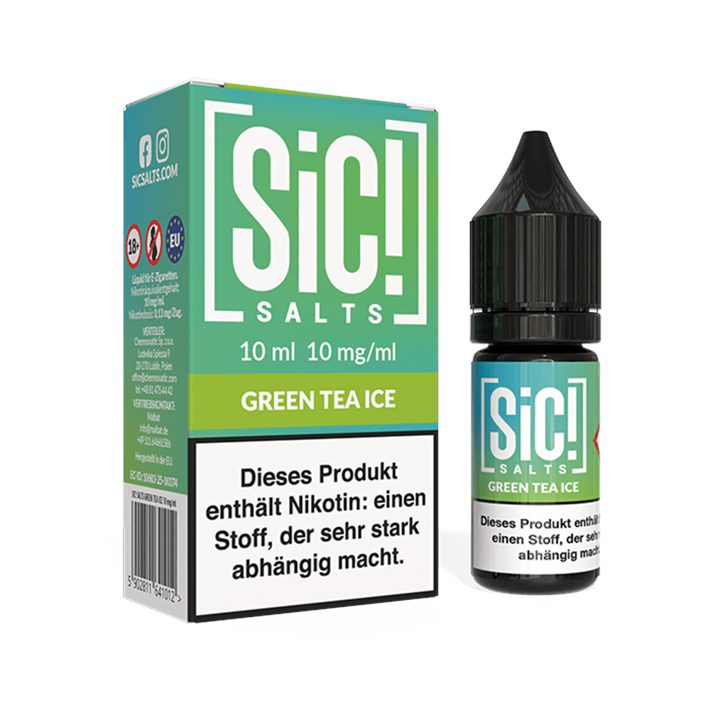 SIC Nikotinsalz - Green Tea Ice -10ml Liquid 10mg