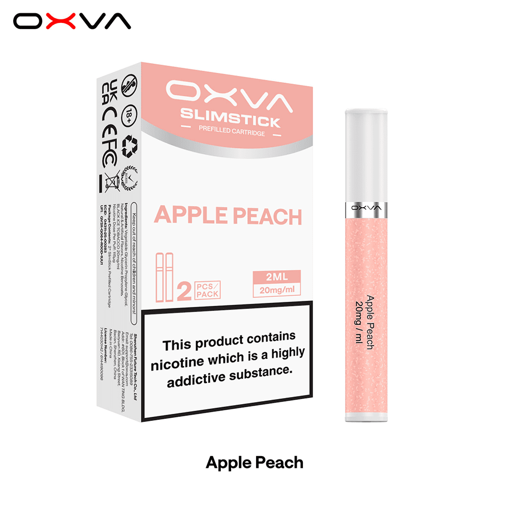 2x OXVA Slimstick Einweg Pod - Apple Peach - 20mg Nikotinsalz 2ml