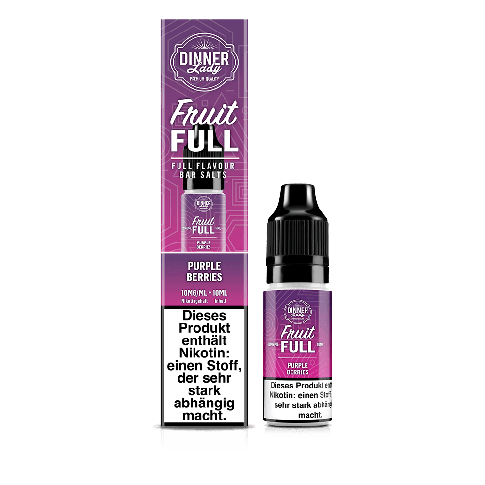Dinner Lady Fruit Full Nikotinsalz - Purple Berries - 10ml Liquid 10mg