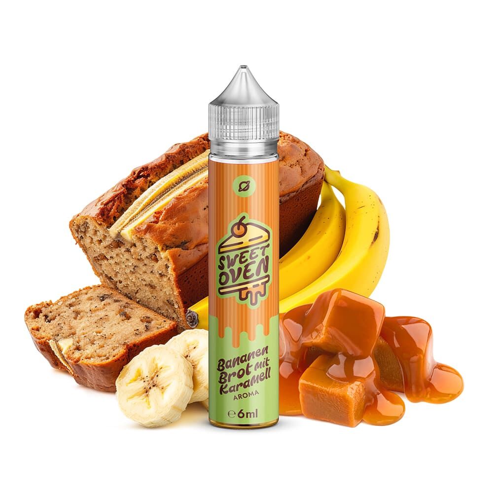 Flavorverse Aroma Longfill - Bananenbrot mit Karamell - 6ml in 75ml Flasche