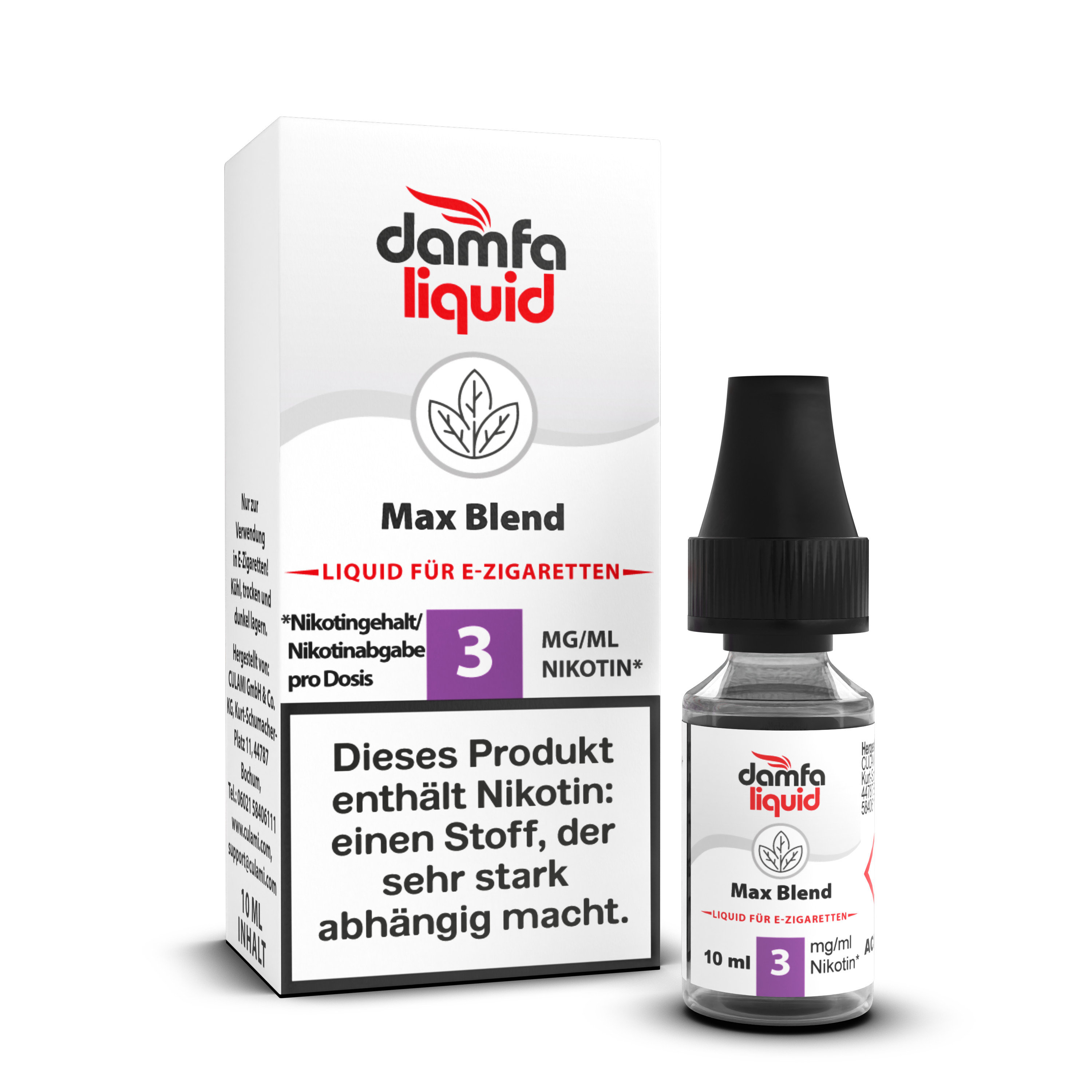 damfaliquid Max Blend 3mg 10ml