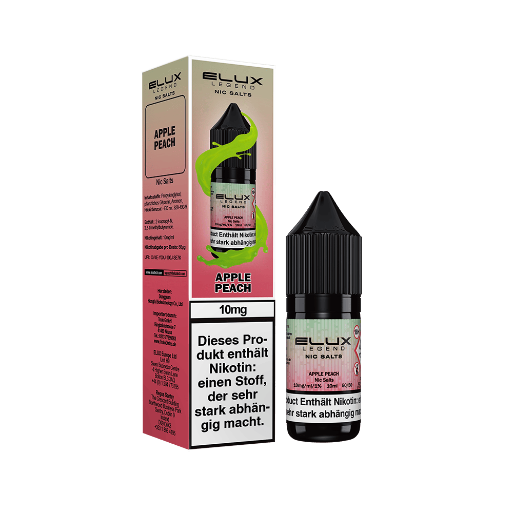 Elux Nikotinsalz - Apple Peach - Liquid 10mg 10ml