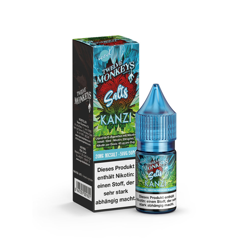 Twelve Monkeys Nikotinsalz - Kanzi - 10ml Liquid 20mg