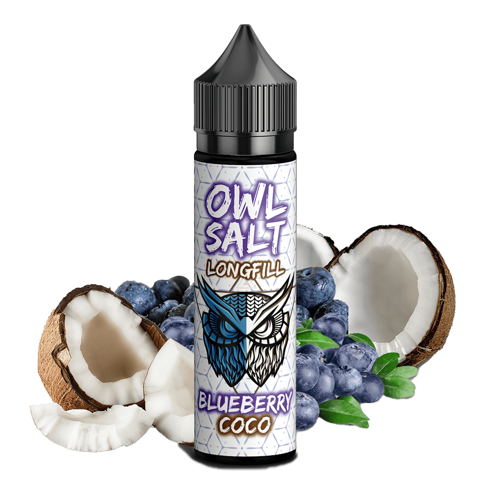 OWL Salt Aroma Longfill - Blueberry Coco - 10ml in 60ml Flasche