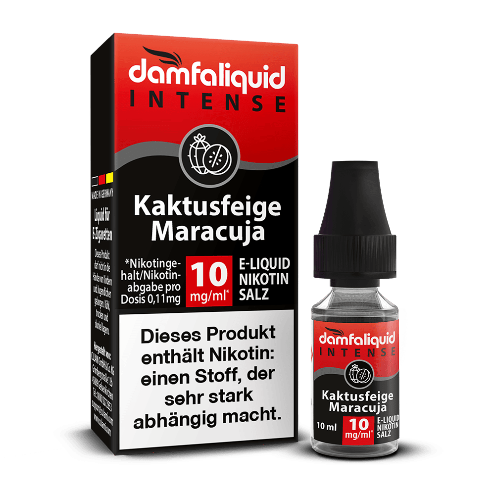 damfaliquid Nikotinsalz - Kaktusfeige Maracuja 10mg 10ml INTENSE