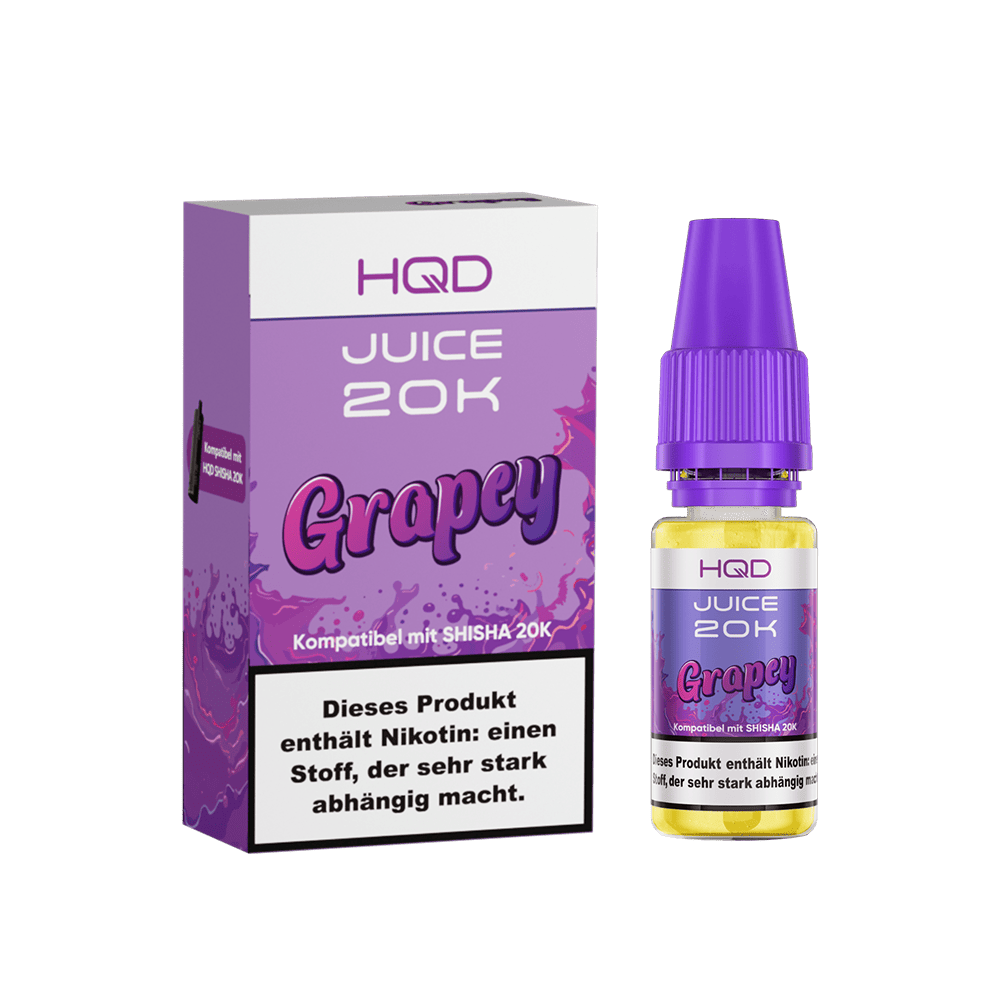 HQD Juice 20K Nikotinsalz - Grapey - 10ml Liquid 3mg