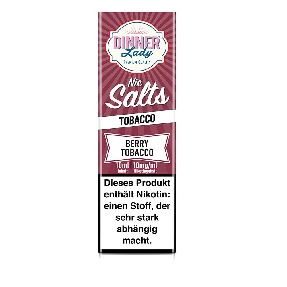 Dinner Lady Nikotinsalz - Berry Tobacco - 50/50 10ml Liquid 10mg