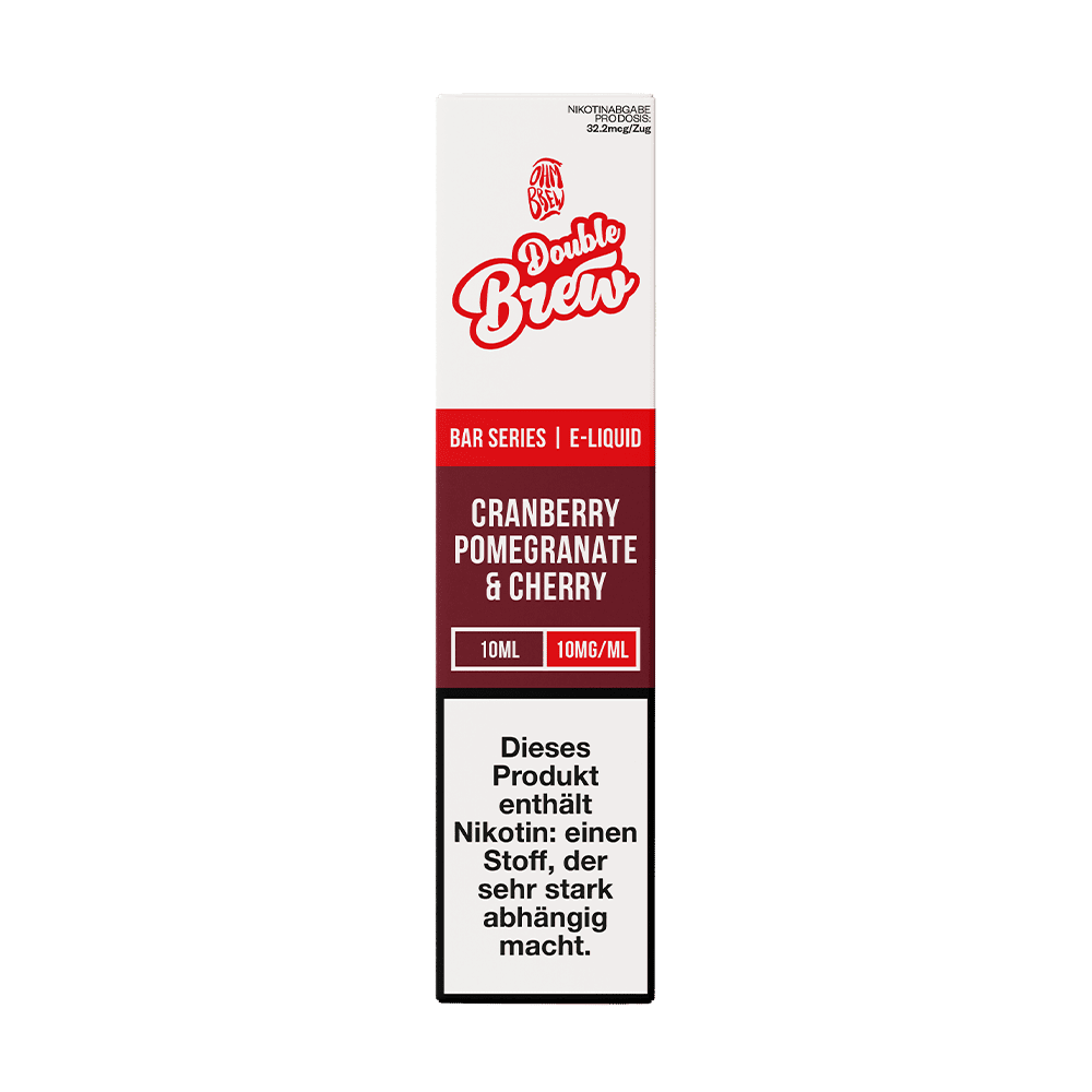 Double Brew Nikotinsalz - Cranberry Pomegranate & Cherry - 10ml Liquid 10mg