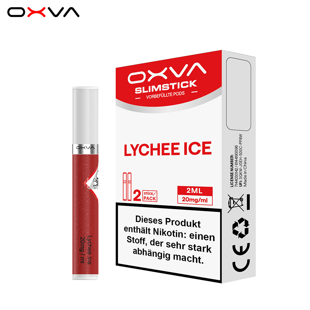 2x Oxva Slimstick Einweg Pod - Lychee Ice - 20mg Nikotinsalz 2ml