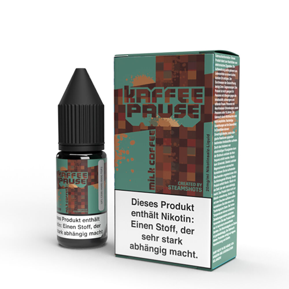 Kaffeepause Nikotinsalz - Milk & Coffee - 10ml Liquid 20mg