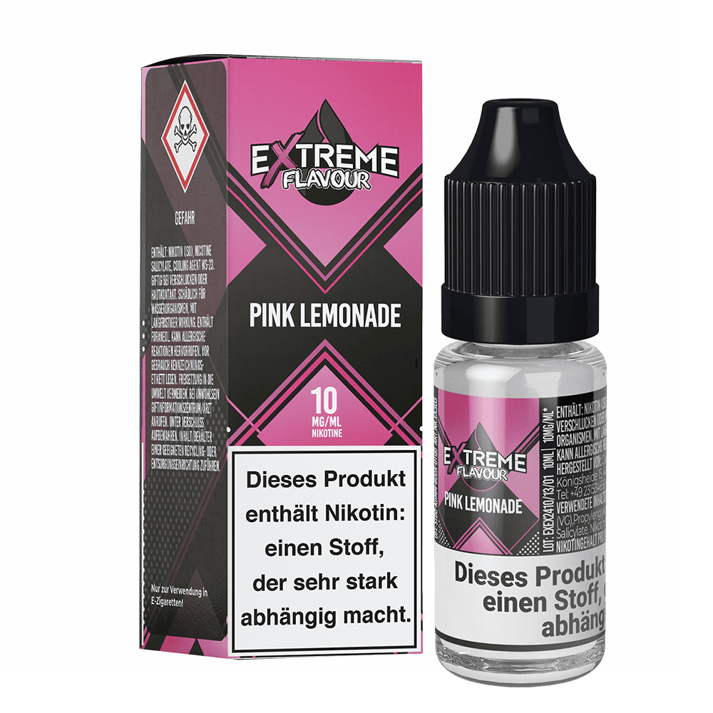 Extreme Flavour - Pink Lemonade - 10mg 10ml Hybrid-Nikotinsalzliquid Extreme Flavour - Pink Lemonade - 10mg 10ml Hybrid-Nikotinsalzliquid