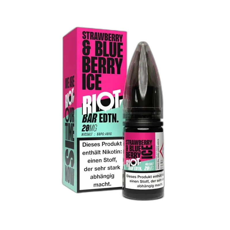 Riot Squad Nikotinsalz - Strawberry Blueberry Ice - Liquid 20mg 10ml