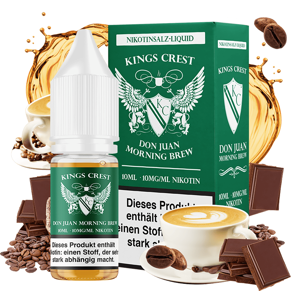 Kings Crest Nikotinsalz - Don Juan Morning Brew - 10ml Liquid 10mg Kings Crest Nikotinsalz - Don Juan Morning Brew - 10ml Liquid 10mg