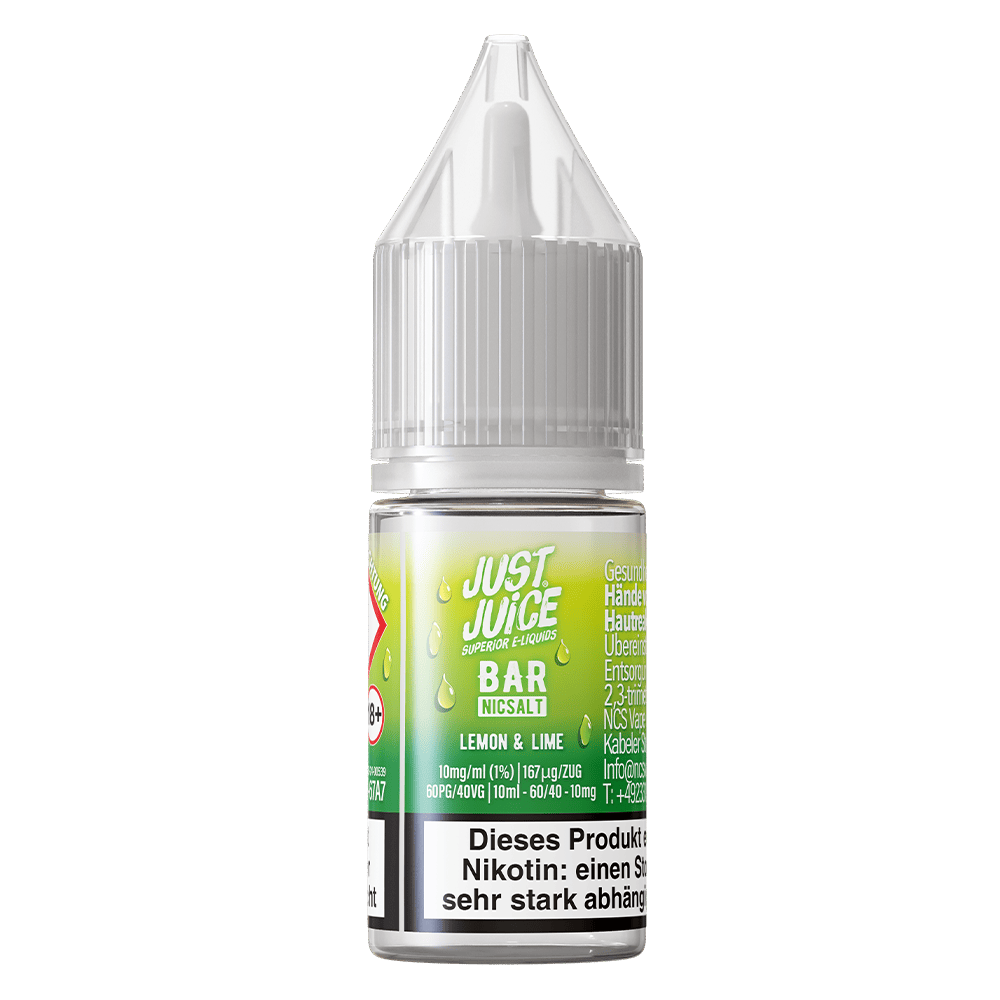 Just Juice Nikotinsalz - Lemon & Lime - 10ml Liquid 10mg
