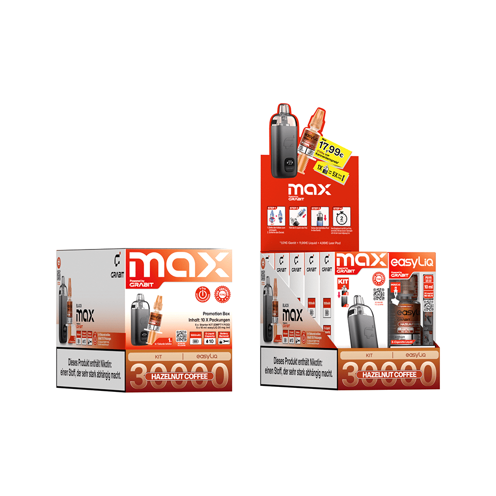 EasyLiQ Promotion Bundle - Hazelnut Coffee - 20mg 10ml