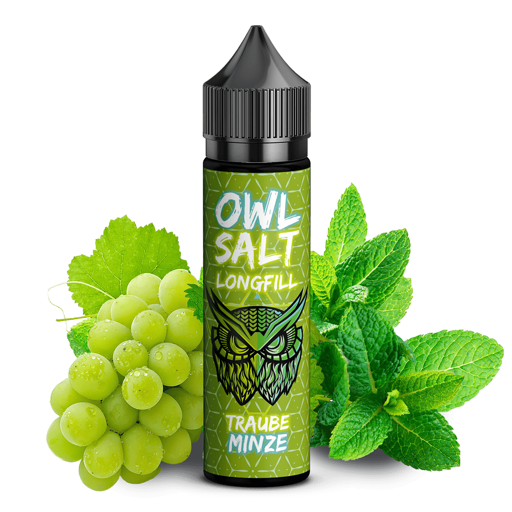 OWL Salt Aroma Longfill - Traube Minze - 10ml in 60ml Flasche