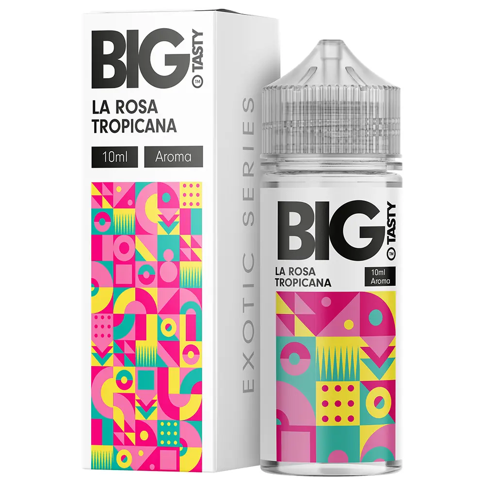 Big Tasty Longfill - La Rosa Tropicana - 10ml Aroma in 120ml Flasche