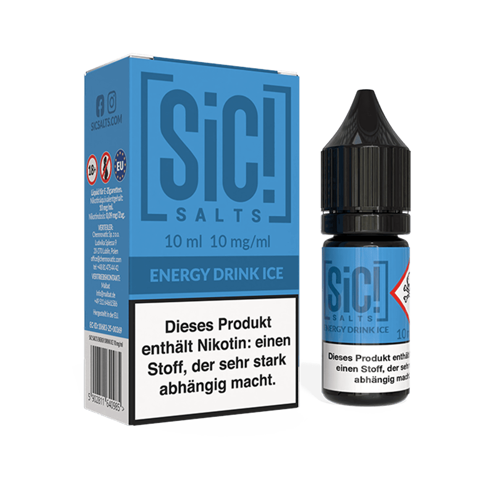 SIC Nikotinsalz - Energy Drink Ice -10ml Liquid 10mg