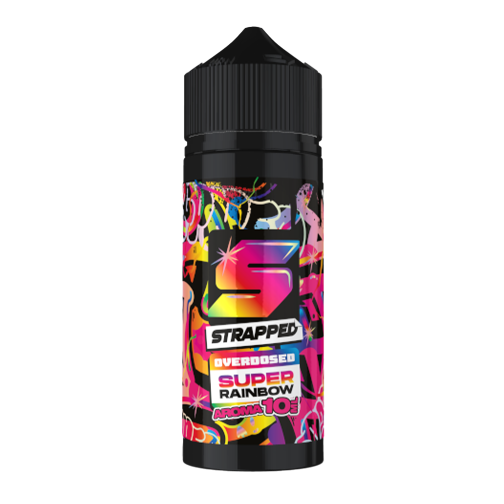 Strapped Longfill - Super Rainbow - Overdosed 10ml Aroma in 120ml Flasche