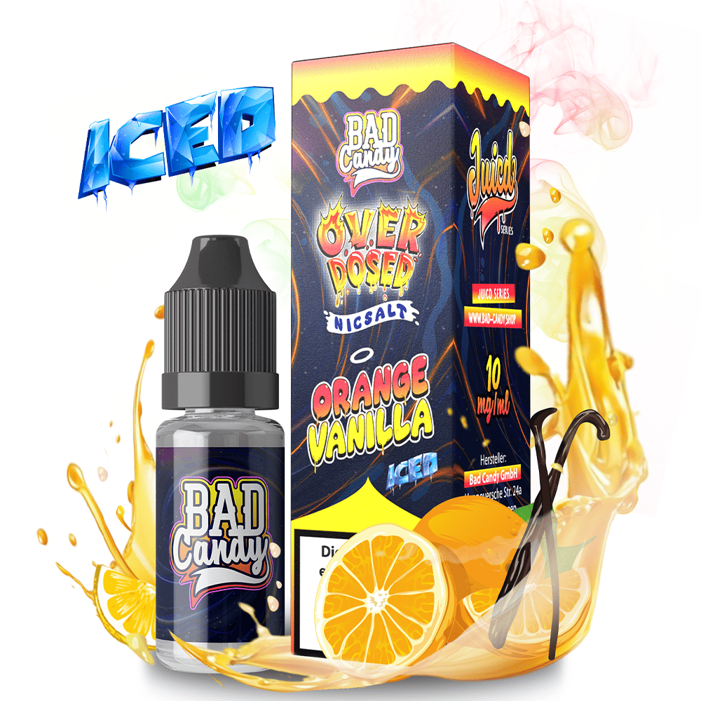 Bad Candy Nikotinsalz - Orange Vanilla Iced - Overdosed 10ml Liquid 10mg Bad Candy Nikotinsalz - Orange Vanilla Iced - Overdosed 10ml Liquid 10mg