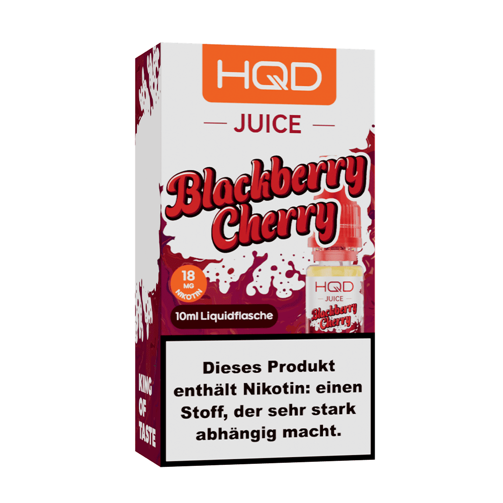 HQD Juice Nikotinsalz - Blackberry Cherry - 10ml Liquid 18mg