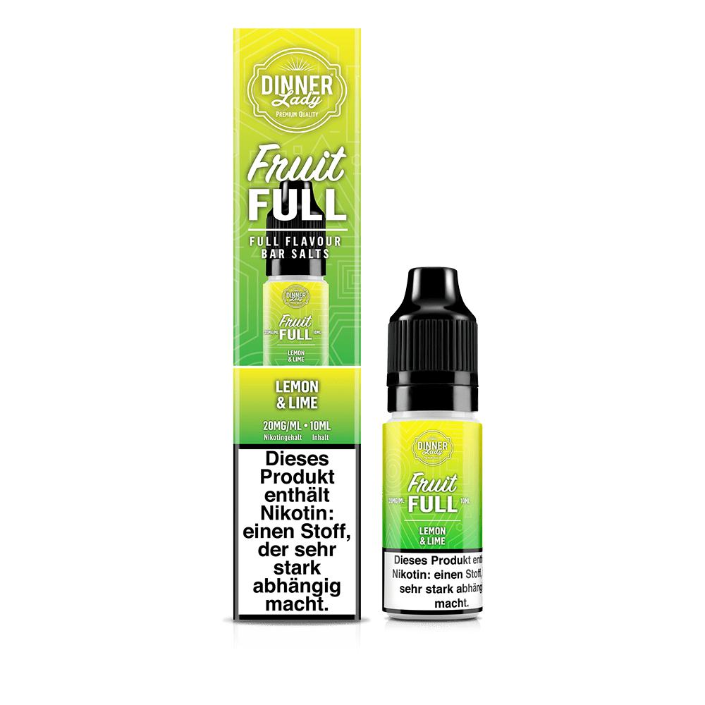 Dinner Lady Fruit Full Nikotinsalz - Lemon & Lime - 10ml Liquid 20mg
