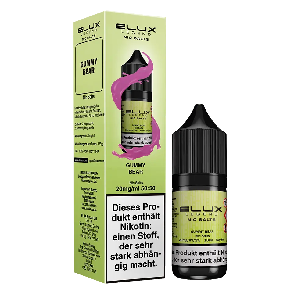 Elux Nikotinsalz - Gummy Bear - Liquid 10mg 10ml