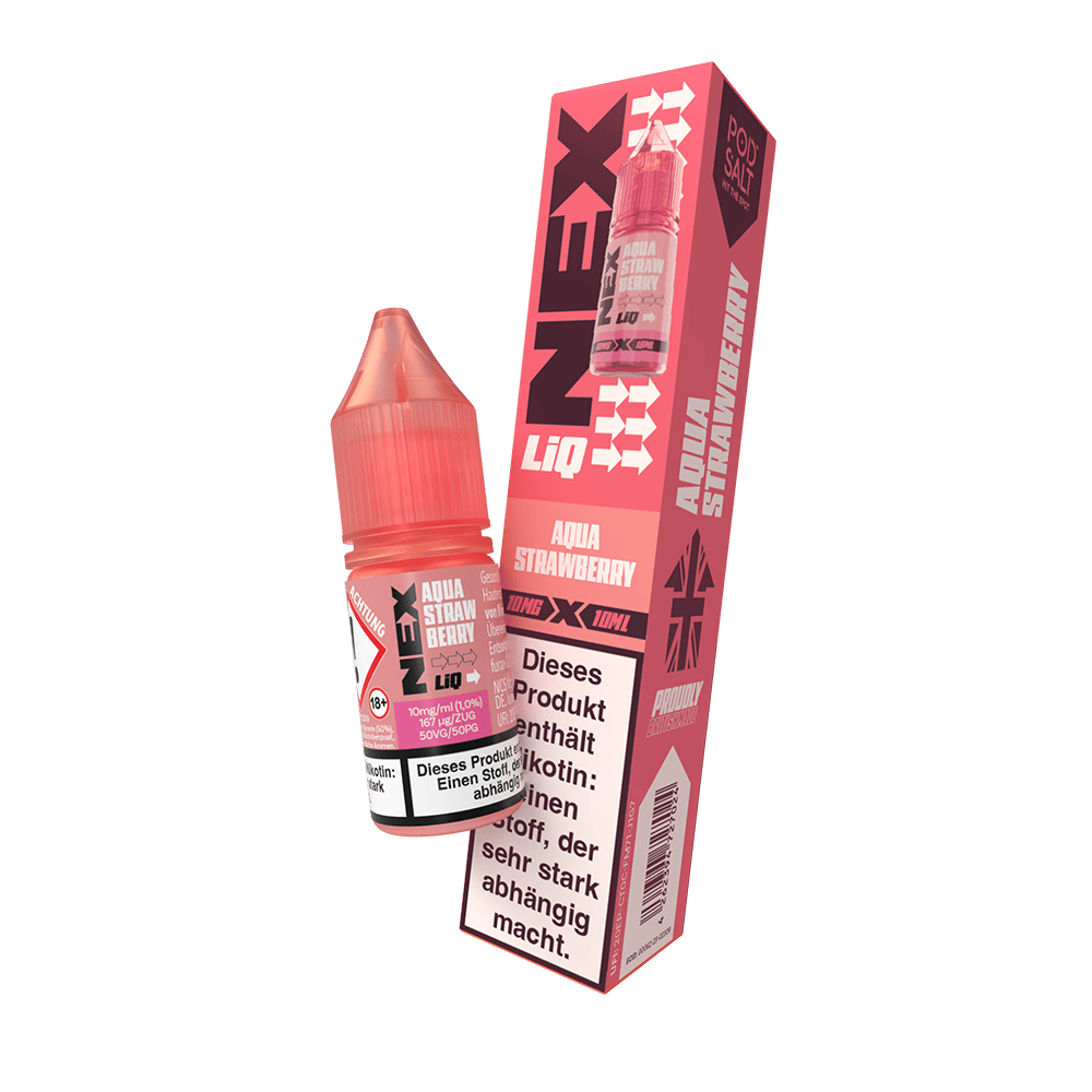 Nex Liq Nikotinsalz - Aqua Strawberry - 10mg Liquid 10ml