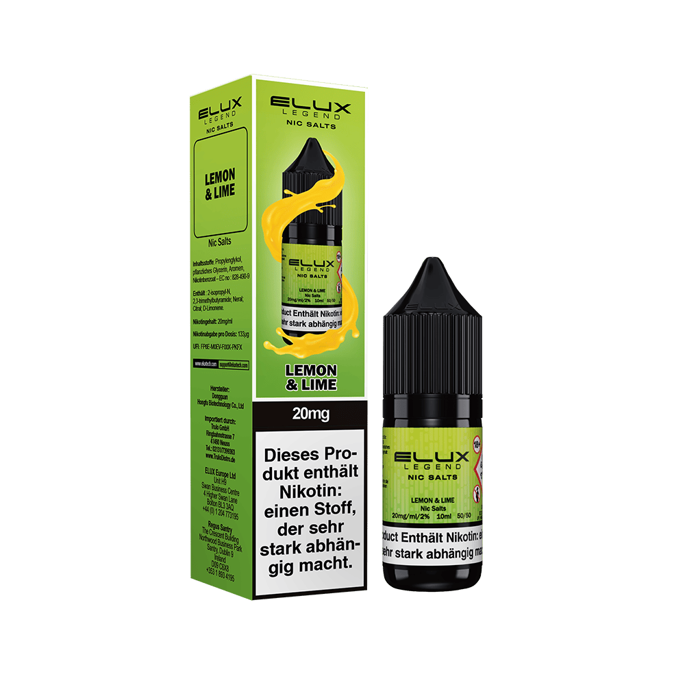 Elux Nikotinsalz - Lemon & Lime - Liquid 20mg 10ml