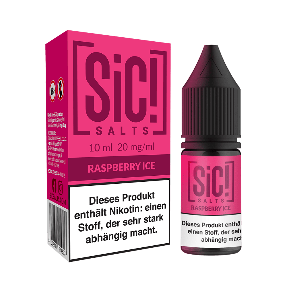SIC Nikotinsalz - Raspberry Ice -10ml Liquid 20mg