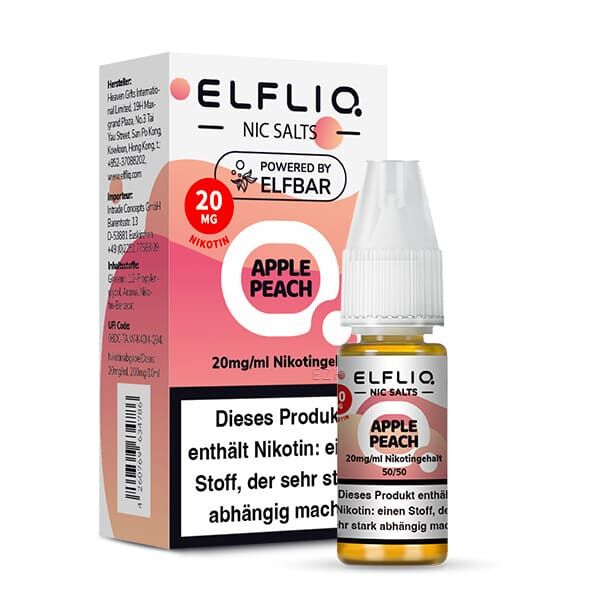 Elfliq by Elfbar Nikotinsalz - Apple Peach - Liquid 20mg 10ml