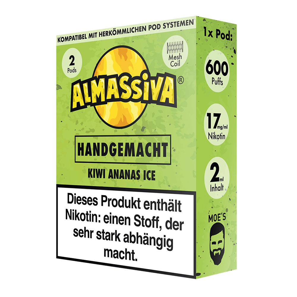 2x Almassiva Einweg Pod - Handgemacht - 17mg 2ml