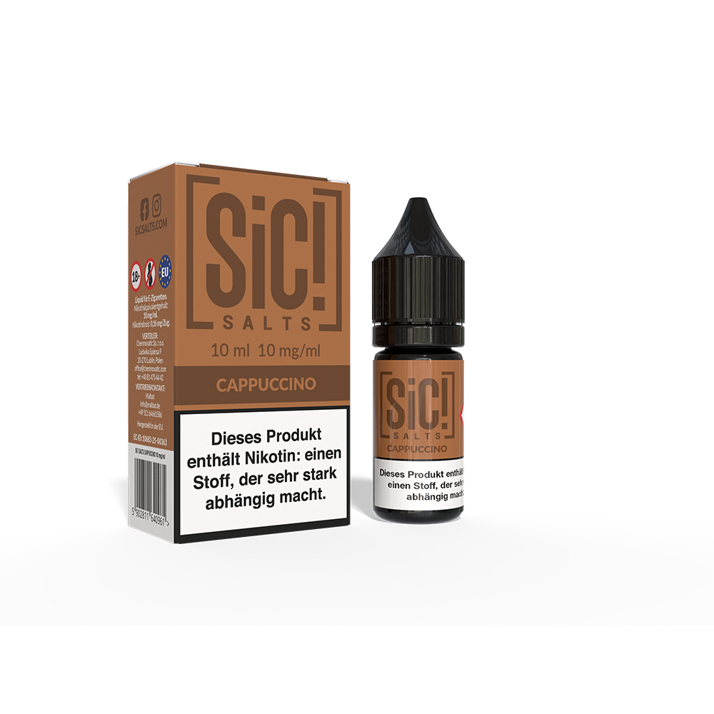 SIC Nikotinsalz - Cappuccino -10ml Liquid 10mg