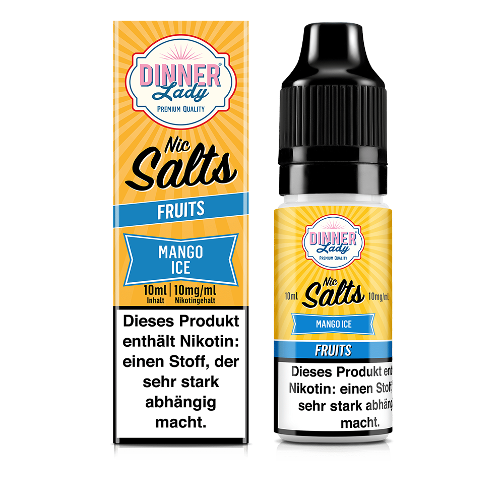 Dinner Lady Nikotinsalz - Mango Ice - 50/50 10ml Liquid 10mg Dinner Lady Nikotinsalz - Mango Ice - 50/50 10ml Liquid 10mg