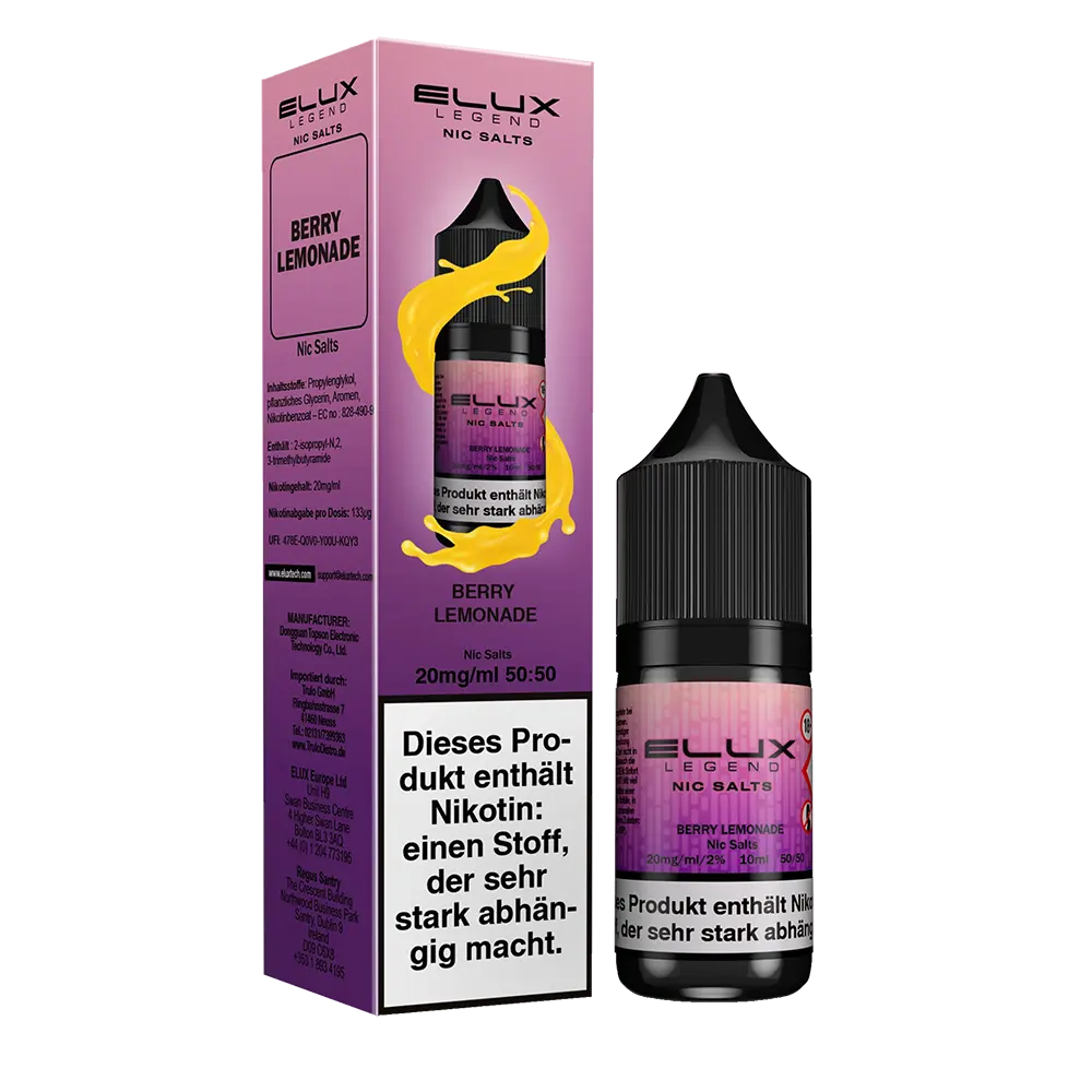 Elux Nikotinsalz - Berry Lemonade - Liquid 10mg 10ml