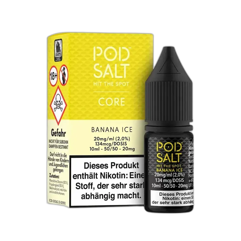 Pod Salt Core Nikotinsalz - Banana Ice - 10ml Liquid 20mg