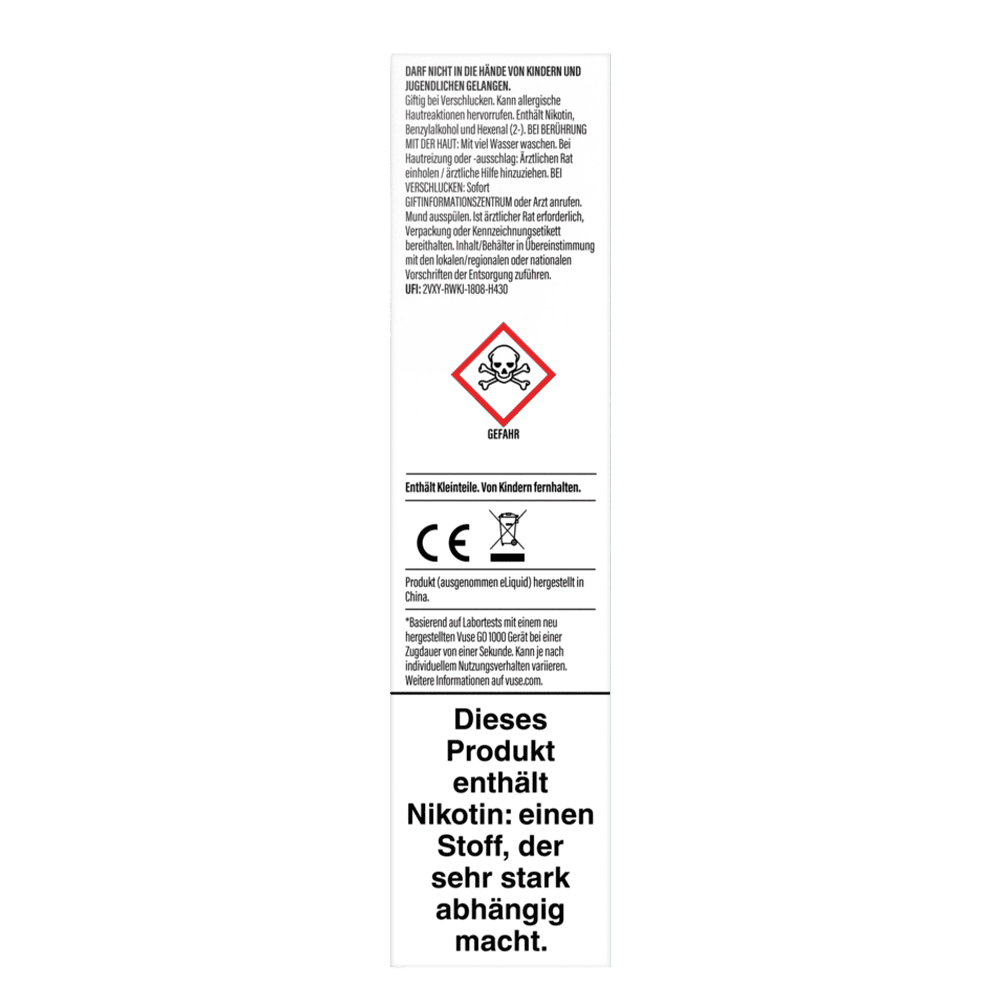 Vuse GO 1000 Cucumber Mix 20mg Einweg E-Zigarette