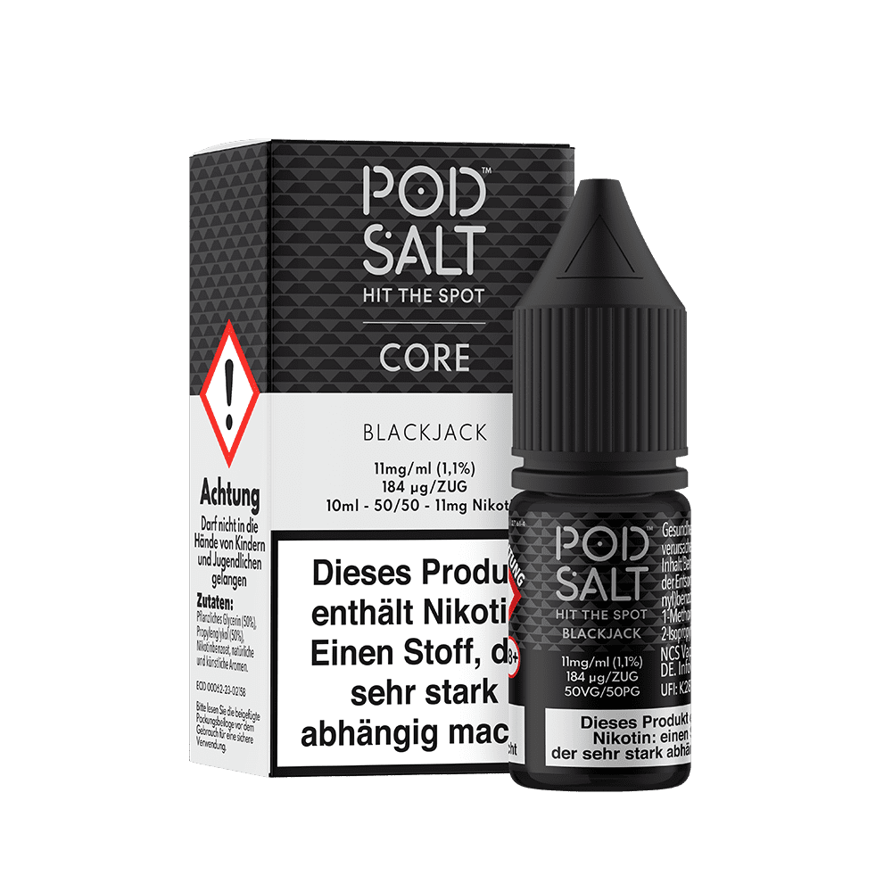 Pod Salt Core Nikotinsalz - Blackjack - Liquid 11mg 10ml