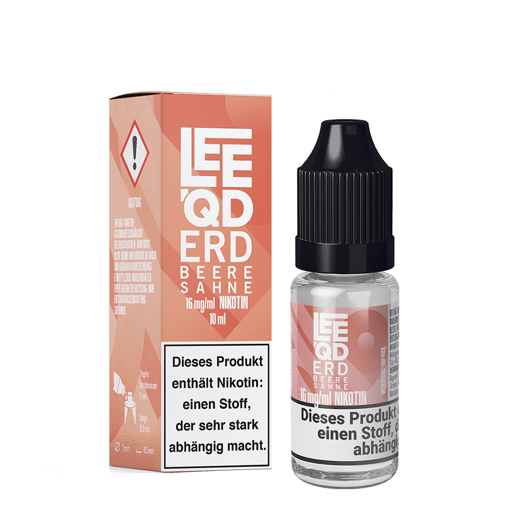 LEEQD Liquid - Crazy Erdbeere Sahne - 16mg 10ml