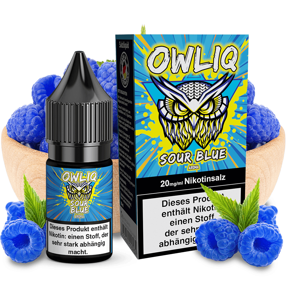 OWLIQ Nikotinsalz - Sour Blue - 10ml Liquid 20mg OWLIQ Nikotinsalz - Sour Blue - 10ml Liquid 20mg