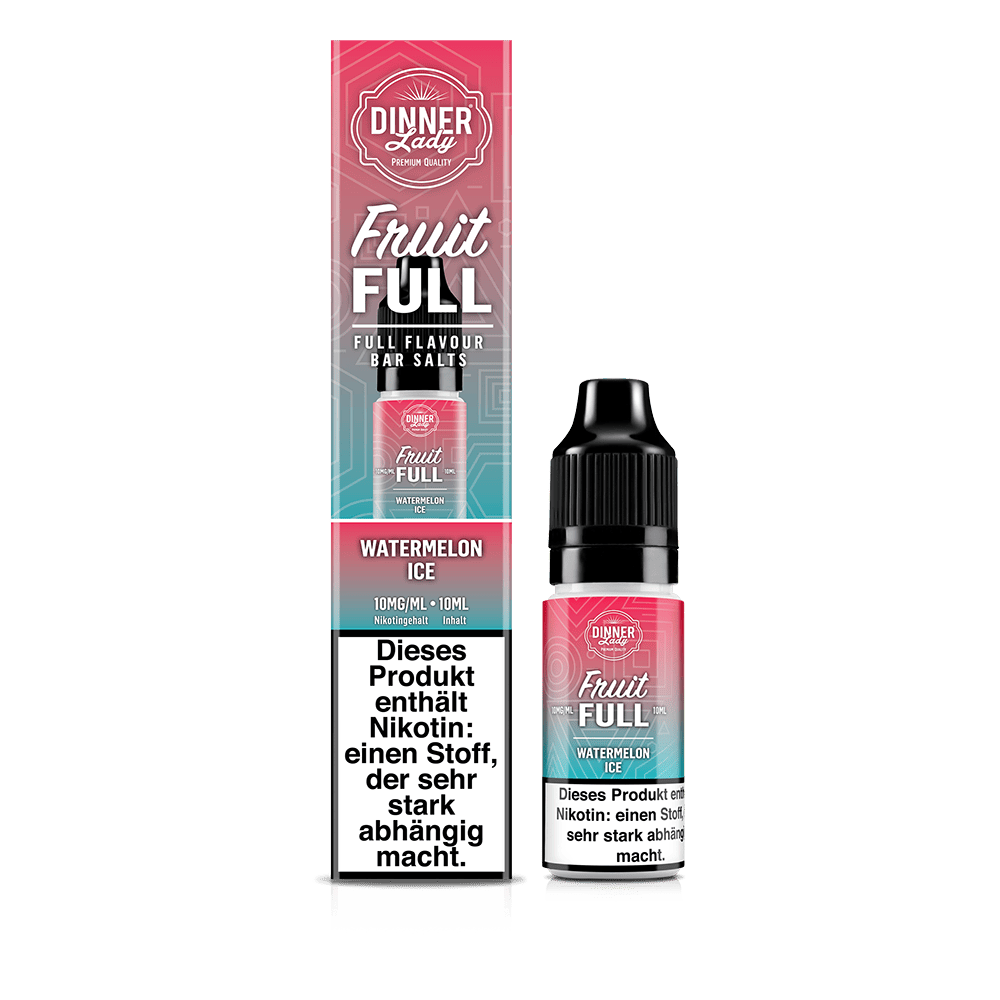 Dinner Lady Fruit Full Nikotinsalz - Watermelon Ice - 10ml Liquid 10mg