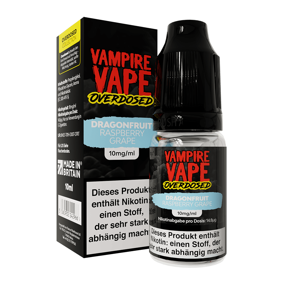 Vampire Vape Nikotinsalz - Dragonfruit Raspberry Grape - Liquid 10mg 10ml