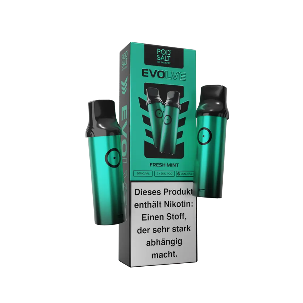 2x Pod Salt Evolve Einweg Pod - Fresh Mint - 20mg Nikotinsalz 2ml