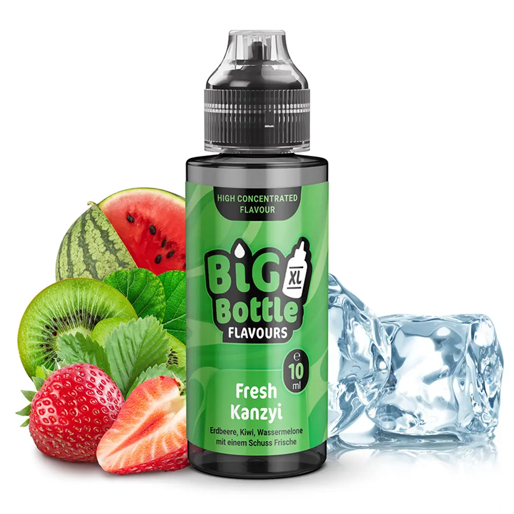Big Bottle Flavours Longfill - Fresh Kanzyi - 10ml Aroma in 120ml Flasche