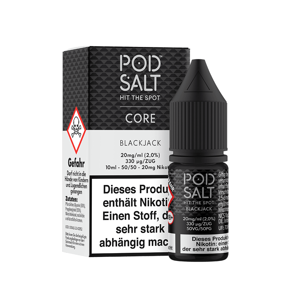 Pod Salt Core Nikotinsalz - Blackjack - Liquid 20mg 10ml