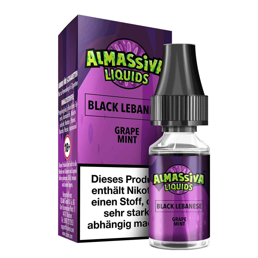 Almassiva Nikotinsalz - Black Lebanese - 10ml Liquid 10mg