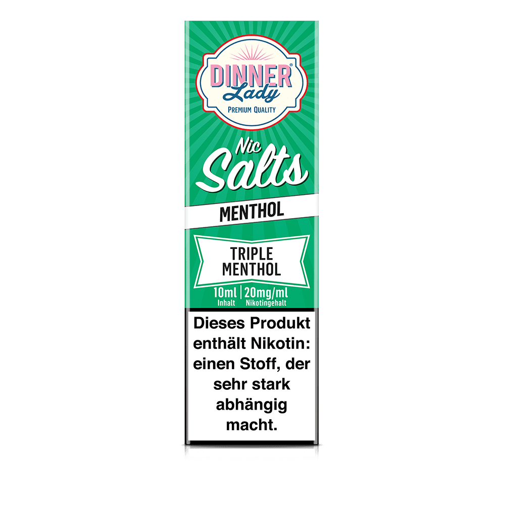 Dinner Lady Nikotinsalz - Triple Menthol - 50/50 10ml Liquid 20mg